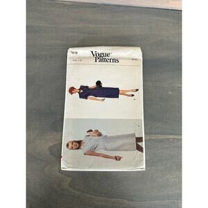 Vogue Patterns Vintage Cut Misses Dress Size 14 Pattern No 7619